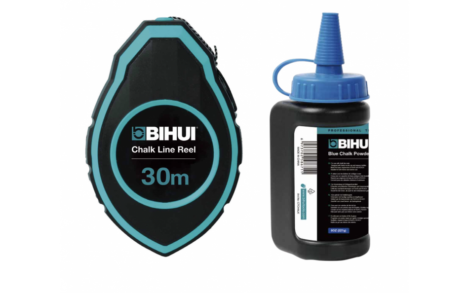 BIHUI Schlagschnurgerät, inklusive Puder blau